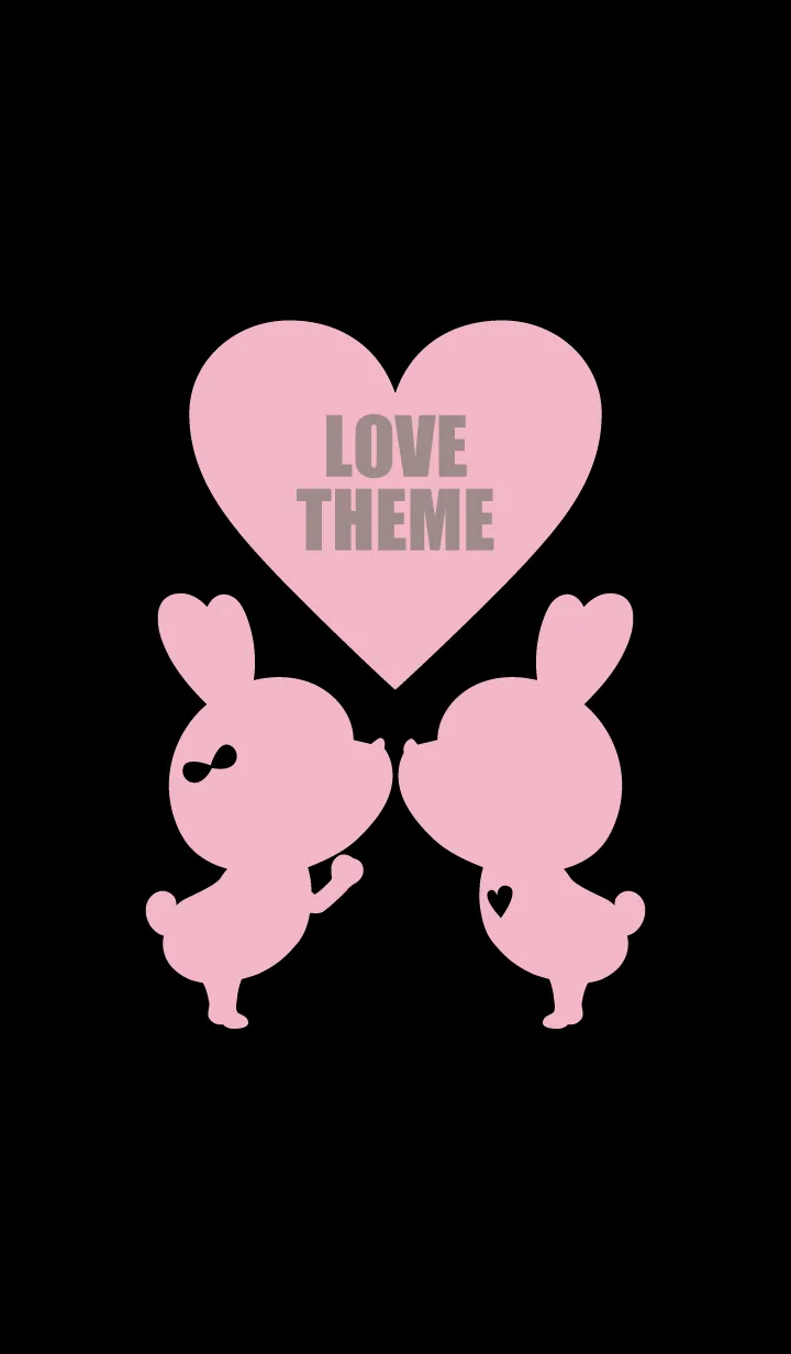 [LINE着せ替え] LOVE THEME BLACK & PINK..21の画像1