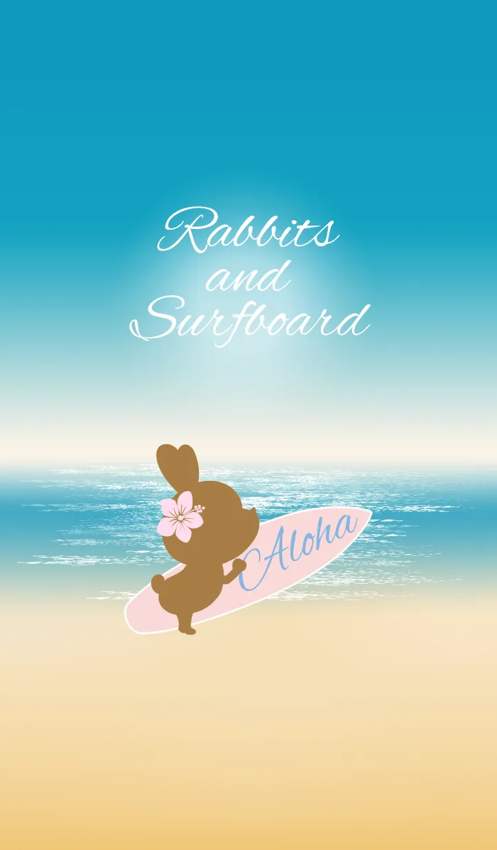 [LINE着せ替え] Rabbits and Surfboard..5の画像1