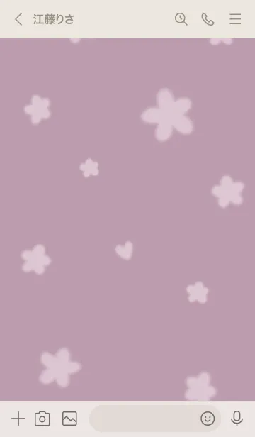 [LINE着せ替え] ～Hana2♥ピンクグレー19_1～の画像3