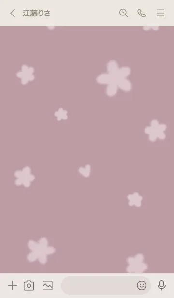 [LINE着せ替え] ～Hana2♥ピンクグレー20_1～の画像3