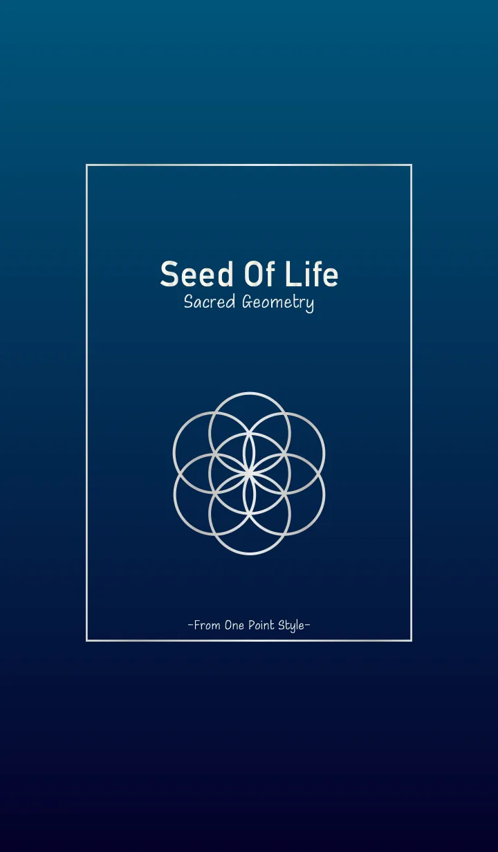 [LINE着せ替え] シードオブライフ／シルバーブルーの画像1