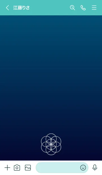 [LINE着せ替え] シードオブライフ／シルバーブルーの画像3