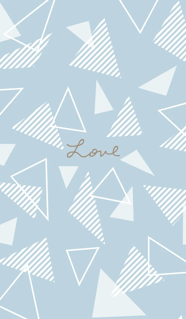 [LINE着せ替え] 白いおしゃれな三角2の画像1