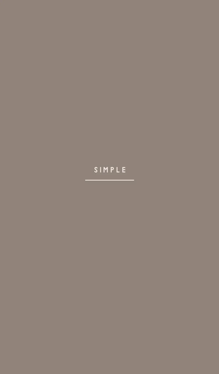 [LINE着せ替え] SIMPLE TEXT 001 #brown beigeの画像1