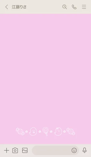 [LINE着せ替え] くすみピンク☆ハロウィン 18の画像3