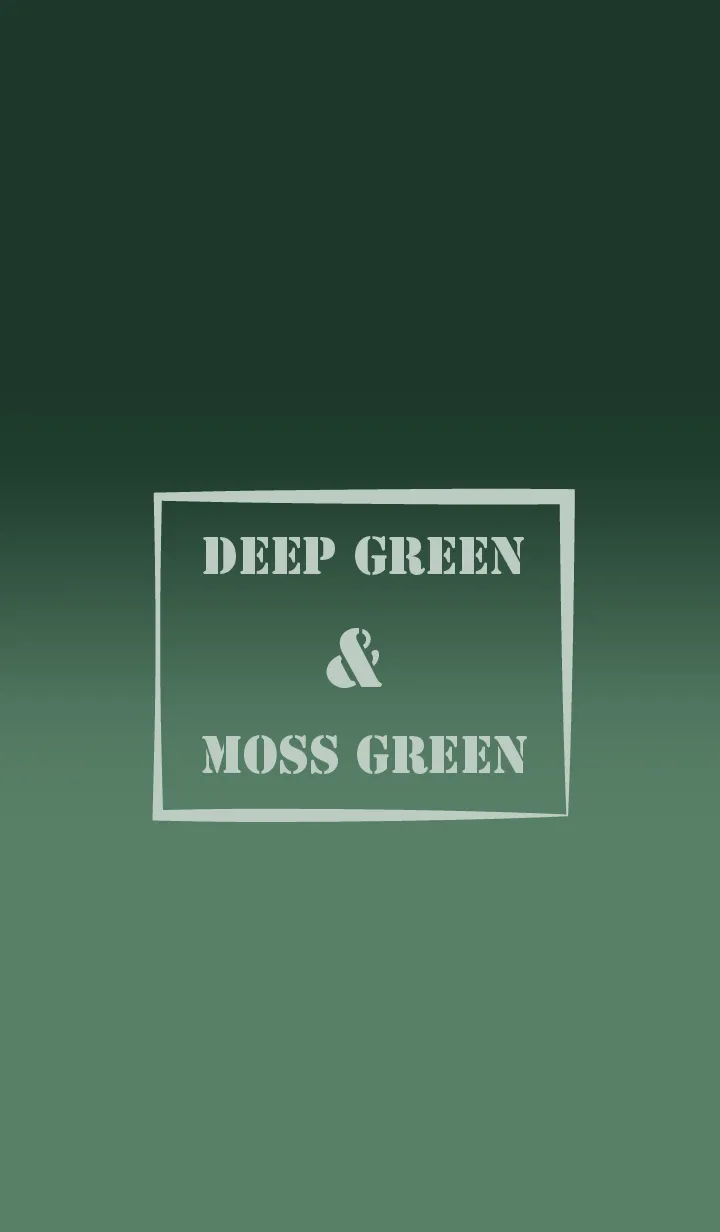 [LINE着せ替え] Deep Green & Moss  Theme (JP)の画像1