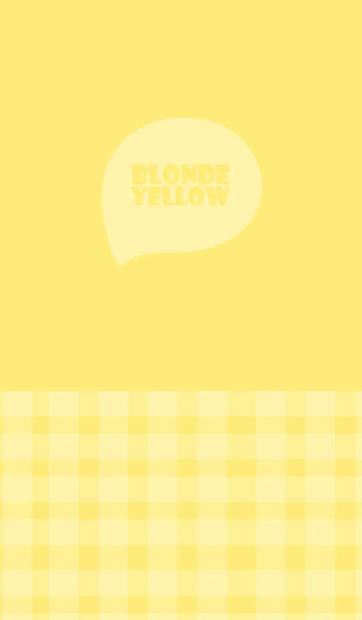 [LINE着せ替え] Blonde Yellow  Plaid Theme (JP)の画像1