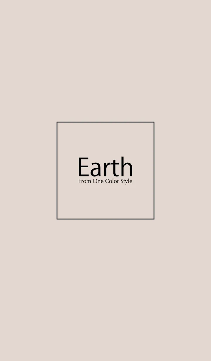 [LINE着せ替え] Earth／アースベージュブラウンの画像1