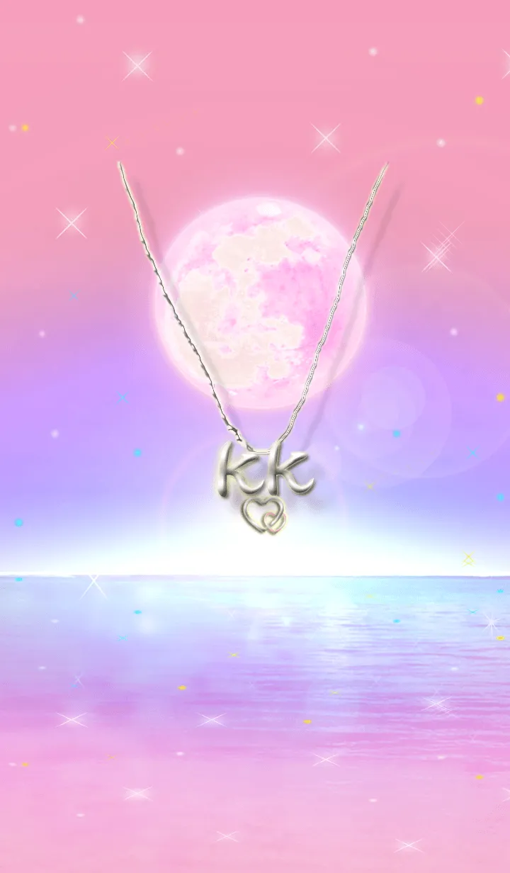 [LINE着せ替え] イニシャル23 K&K （ストロベリームーン）の画像1