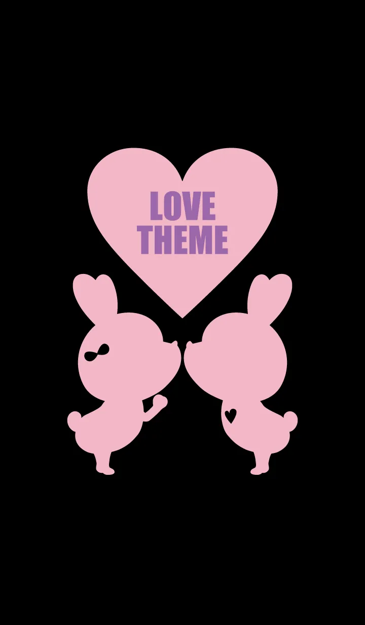 [LINE着せ替え] LOVE THEME BLACK & PINK..22の画像1