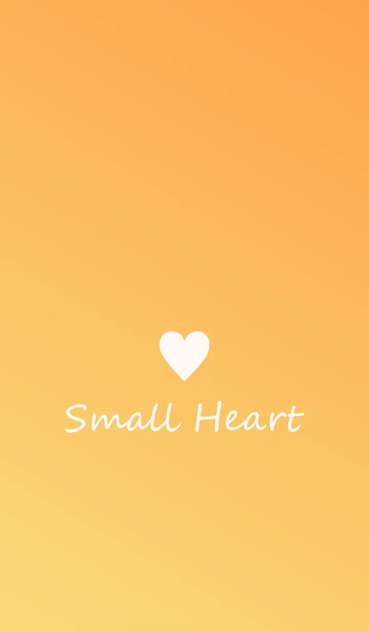 [LINE着せ替え] Small Heart *Yellow Gradation 2*の画像1