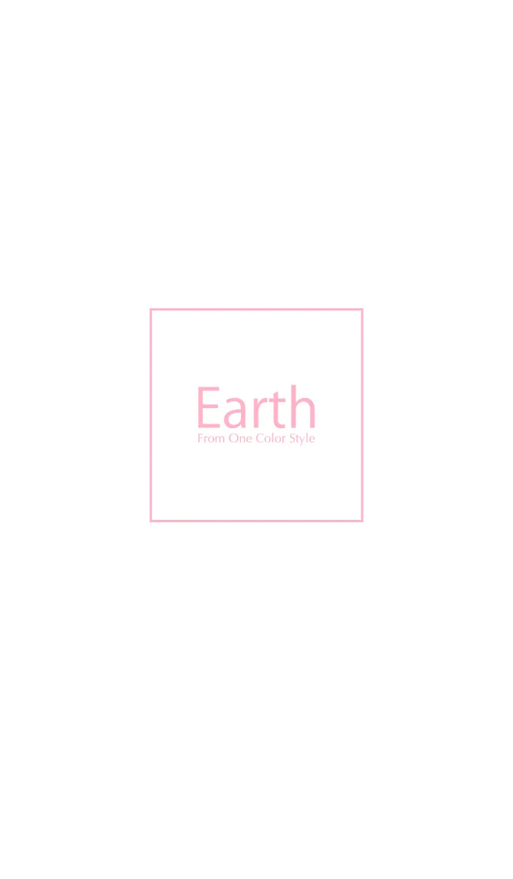 [LINE着せ替え] Earth／アースホワイトピンクの画像1
