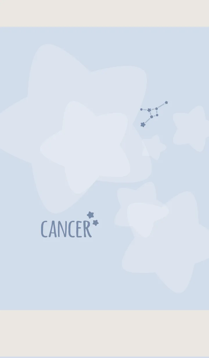 [LINE着せ替え] 星座占い幸運 蟹座'ブルー'の画像1