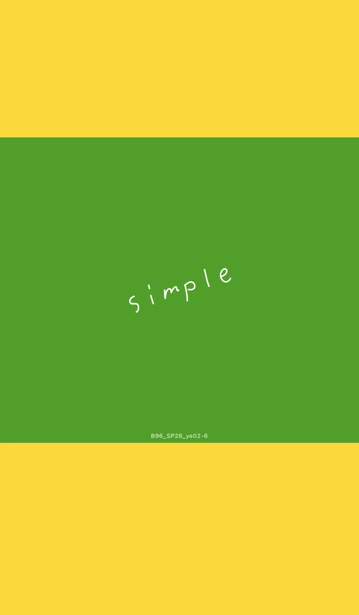 [LINE着せ替え] B96.26_イエロー2-6の画像1
