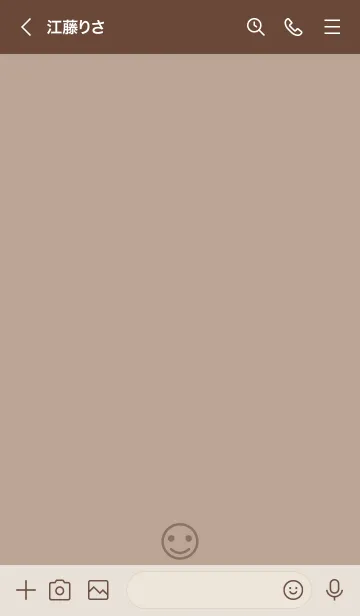 [LINE着せ替え] o97.14_ベージュ3 ブラウン2-3の画像3