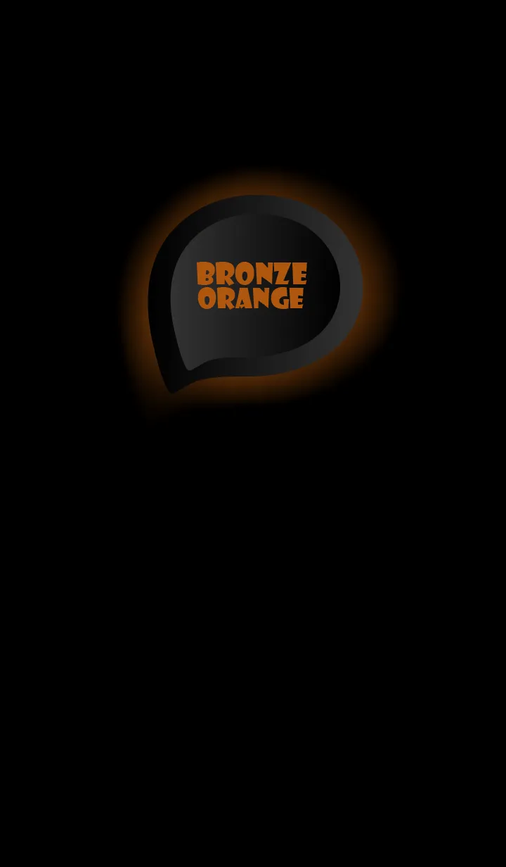 [LINE着せ替え] Bronze Orange With Black Theme (JP)の画像1