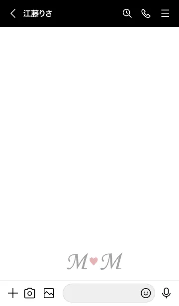 [LINE着せ替え] Love Initial M&M イニシャル 9の画像3