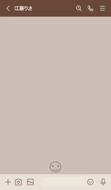 [LINE着せ替え] O97.10_ベージュ2 ブラウン2-3の画像3