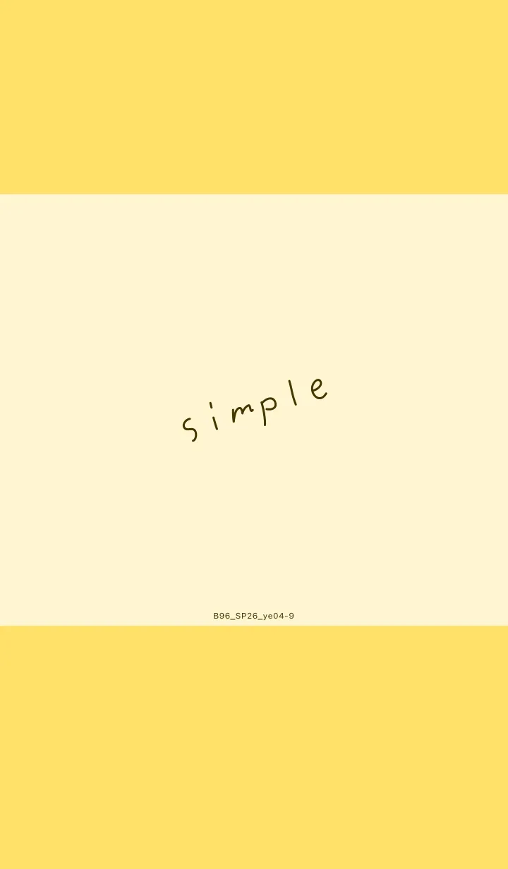 [LINE着せ替え] B96.26_イエロー4-9の画像1