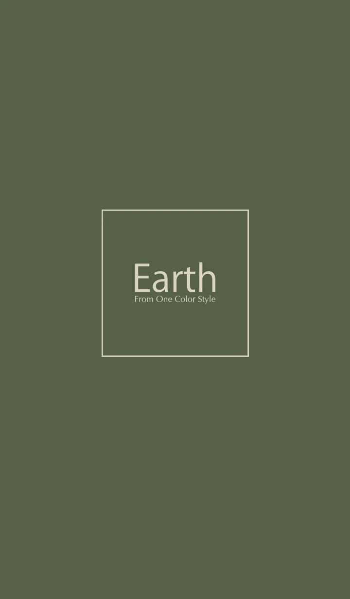 [LINE着せ替え] Earth／アースオリーブブラウンの画像1