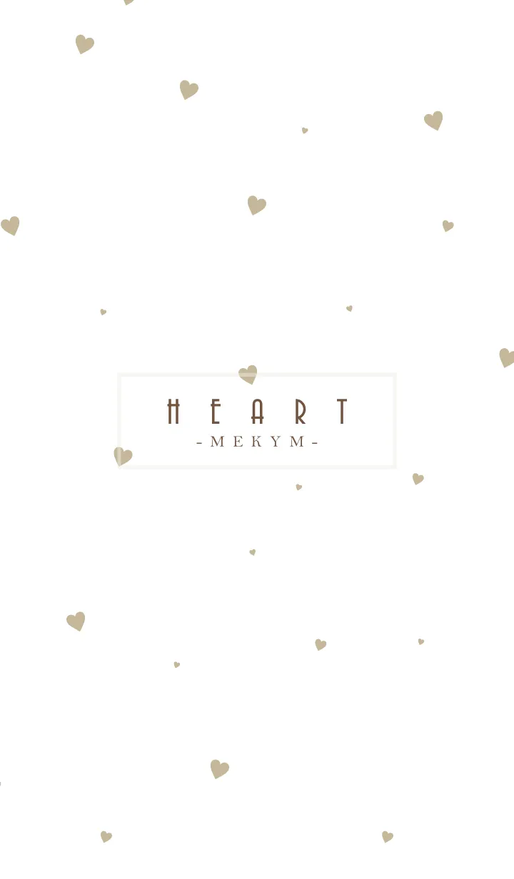 [LINE着せ替え] HEART-Beige.MEKYM 18の画像1