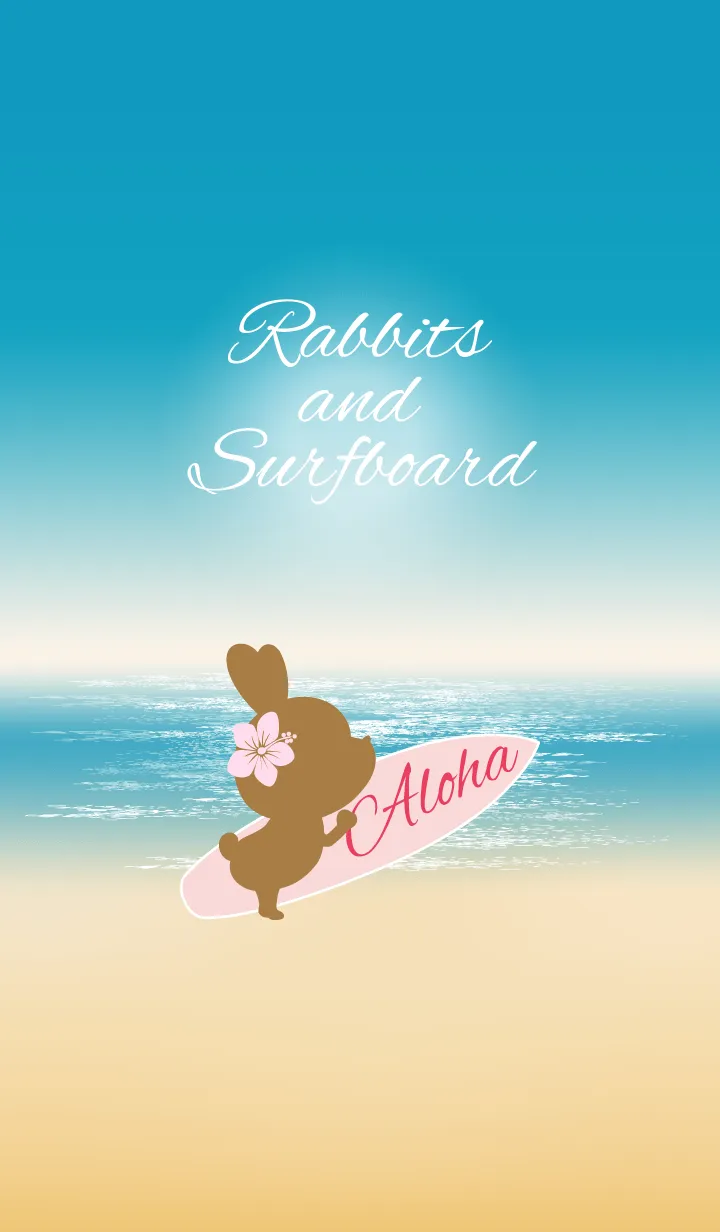 [LINE着せ替え] Rabbits and Surfboard..7の画像1