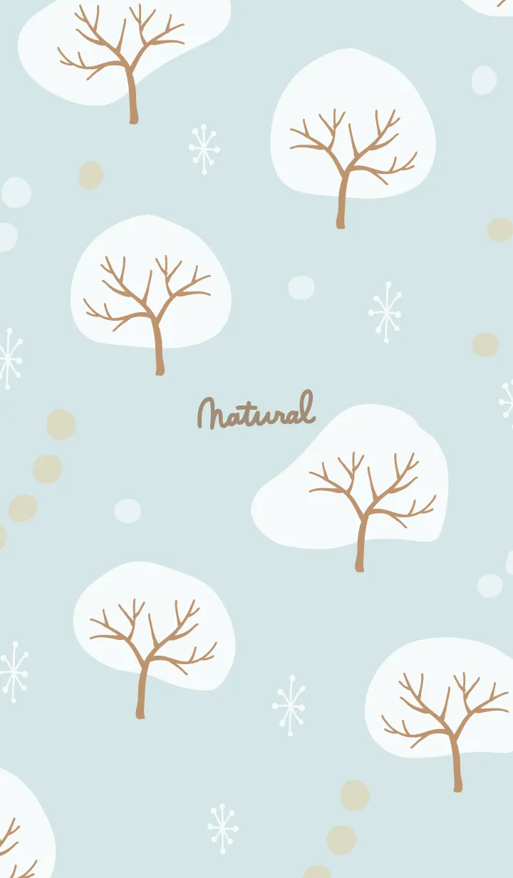 [LINE着せ替え] 木々 ブルー2の画像1