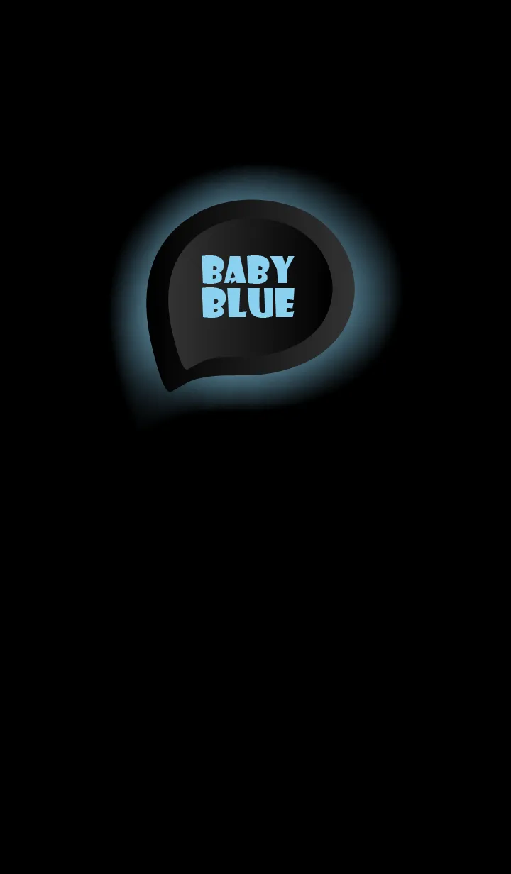 [LINE着せ替え] Baby Blue  With Black Theme (JP)の画像1