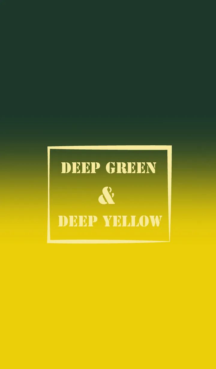 [LINE着せ替え] Deep Green & Deep Yellow Theme (JP)の画像1