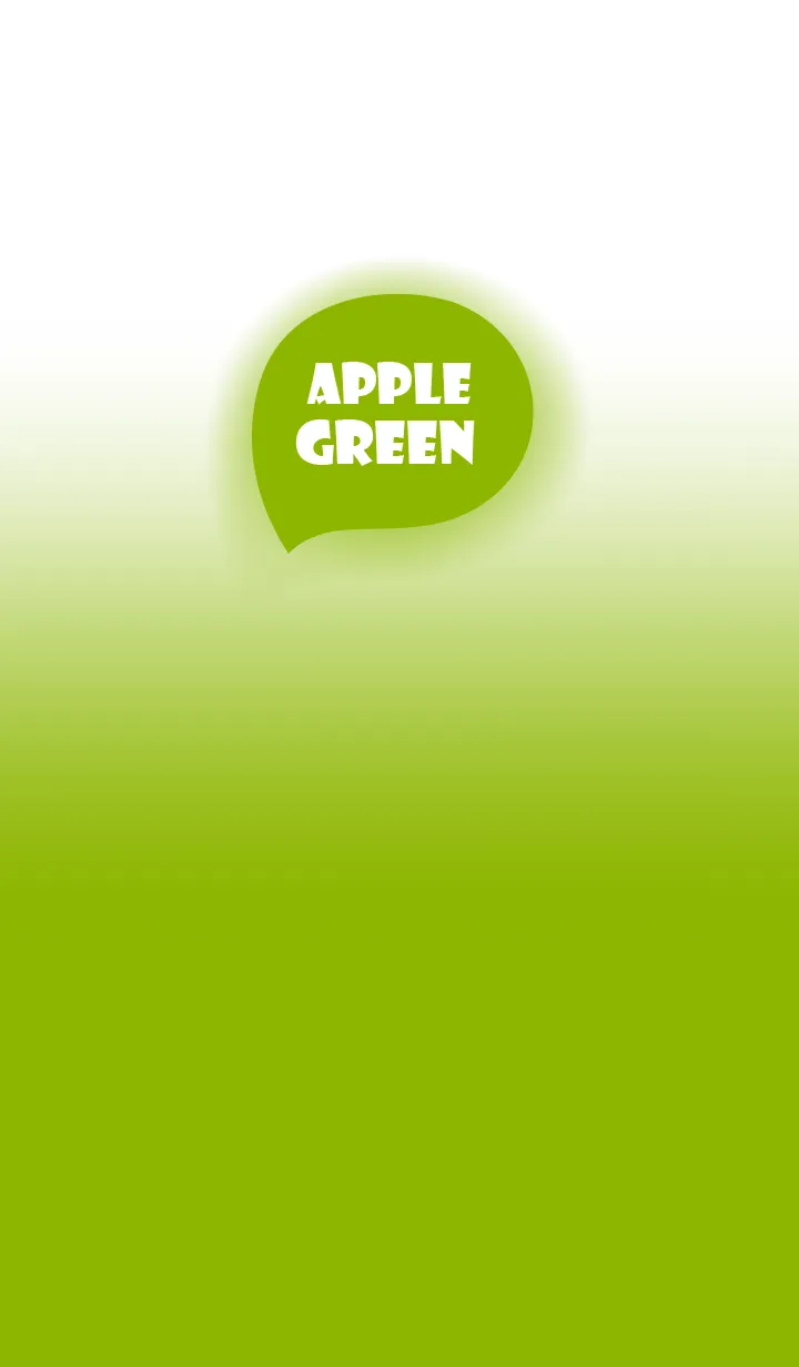 [LINE着せ替え] Apple Green And White Theme (JP)の画像1