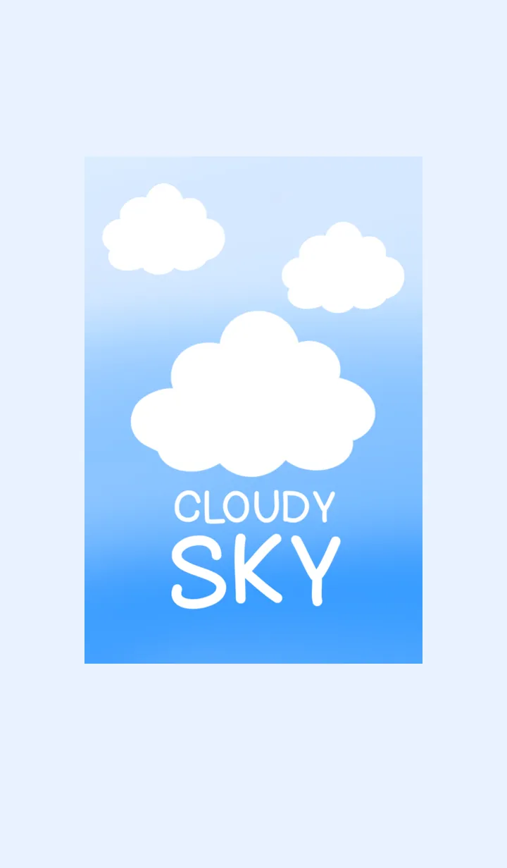 [LINE着せ替え] Cloudy Sky Blue Skyの画像1