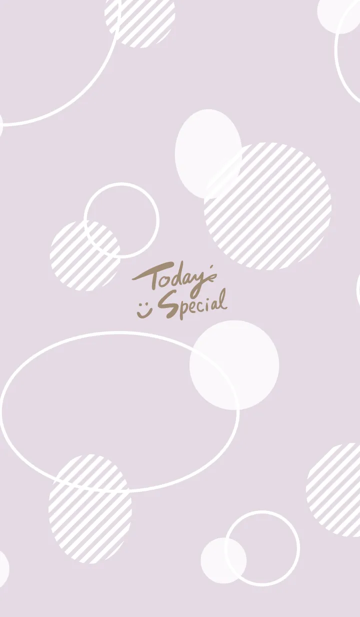 [LINE着せ替え] 白いおしゃれな丸16の画像1