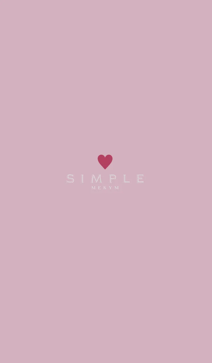 [LINE着せ替え] DUSKY PINK.SIMPLE -HEART- 33の画像1