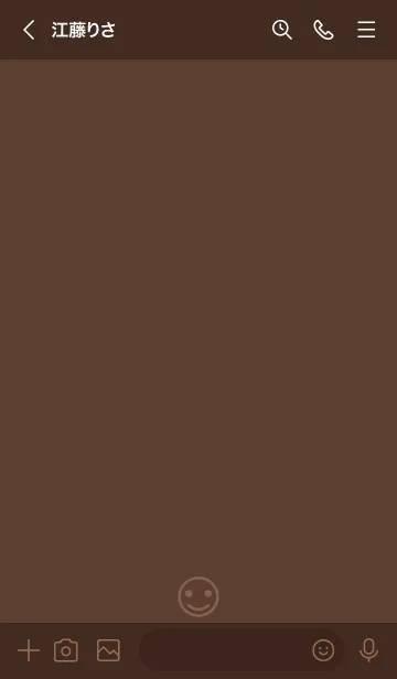 [LINE着せ替え] 697.25_ブラウン1-9の画像3