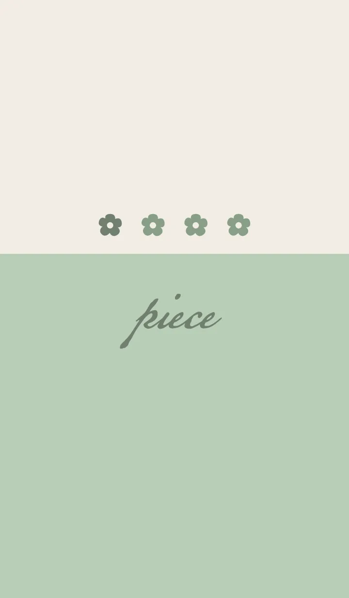 [LINE着せ替え] ピスタチオグリーン <お花>の画像1