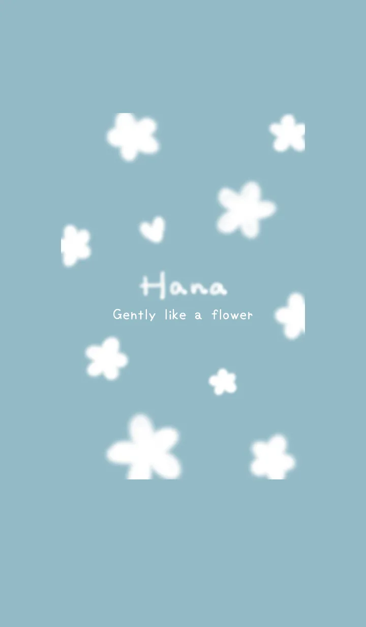 [LINE着せ替え] ～Hana2♥ブルー36_1～の画像1