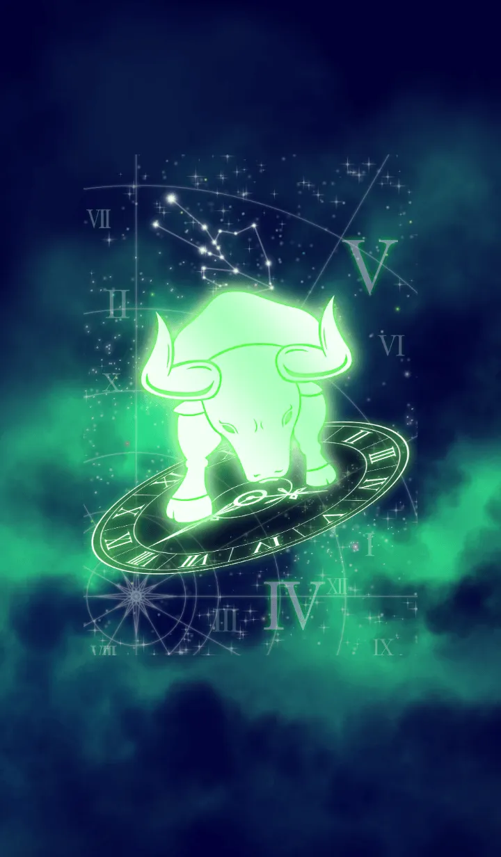 [LINE着せ替え] 12星座 牡牛座 -緑の時間の世界-の画像1