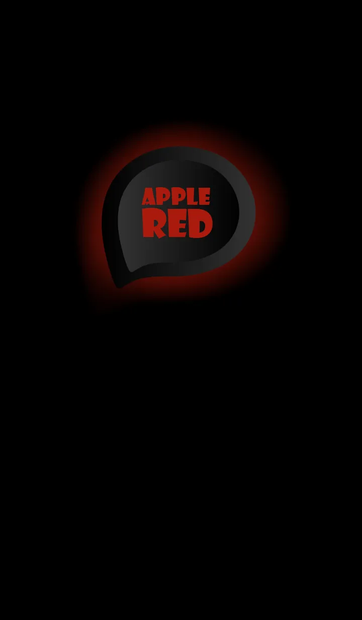 [LINE着せ替え] Apple Red With Black Theme (JP)の画像1