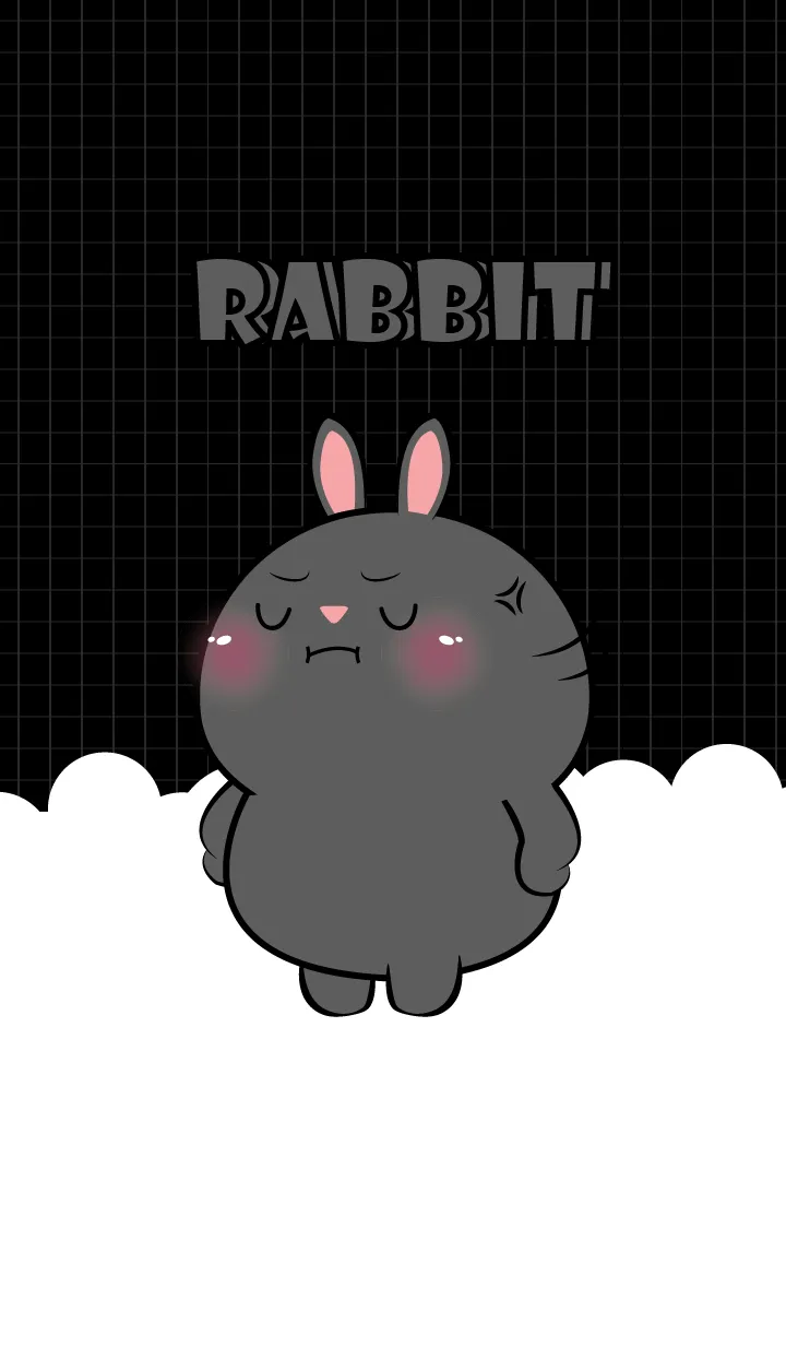 [LINE着せ替え] Little Angry Black Rabbit Theme (JP)の画像1