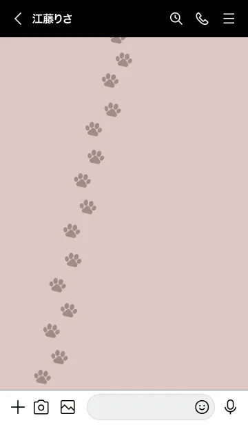 [LINE着せ替え] b99.11_ピンク 黒/白5-3の画像3