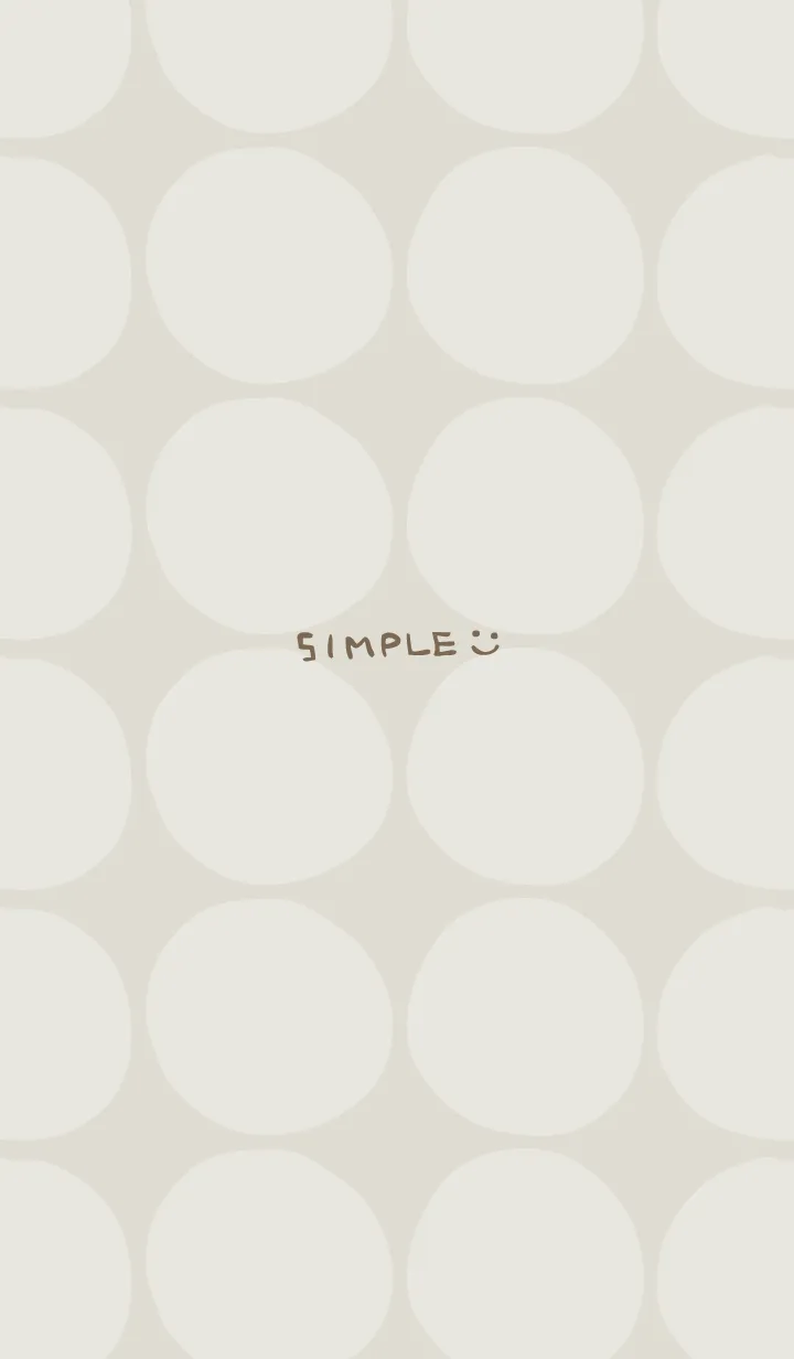 [LINE着せ替え] シンプル 円 ベージュ2の画像1