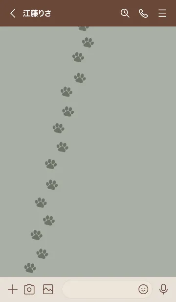 [LINE着せ替え] O99.10_スモーキーMアッシュ ブラウン2-3の画像3