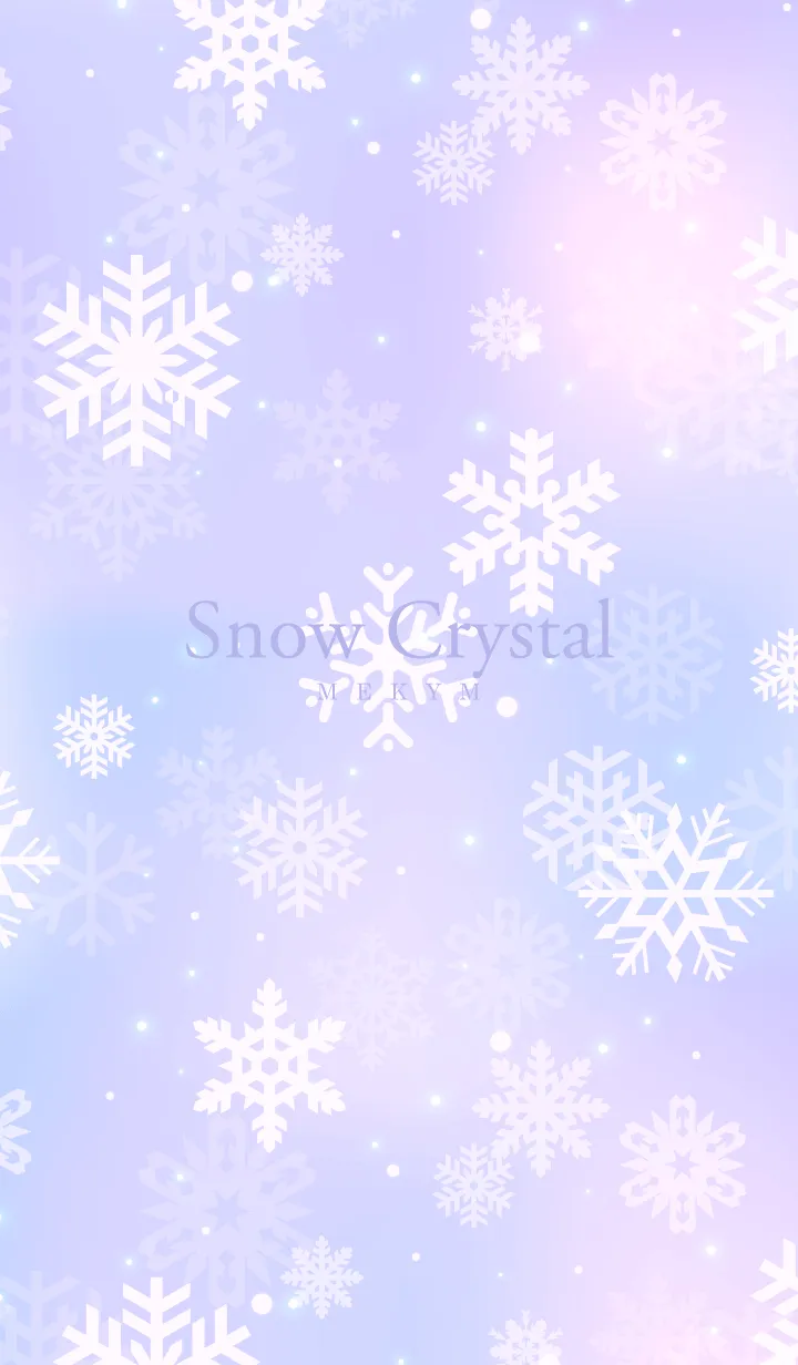 [LINE着せ替え] Snow Crystal-Purple 8の画像1