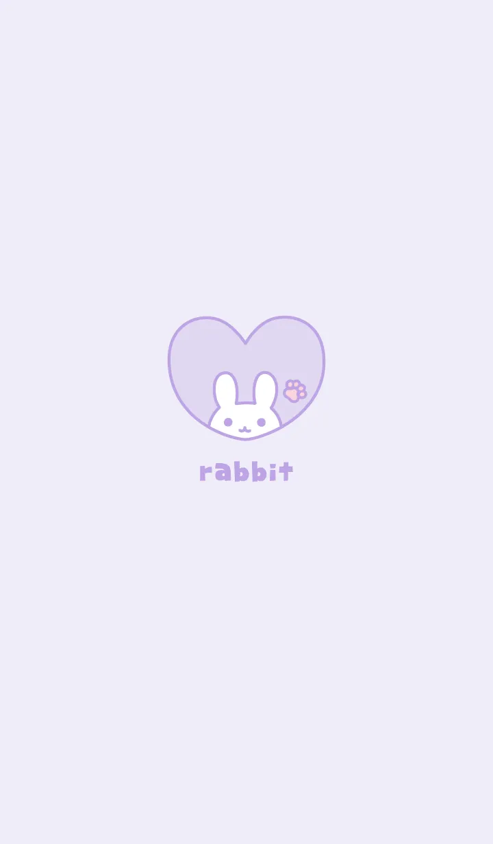 [LINE着せ替え] Rabbits Pad / Purpleの画像1