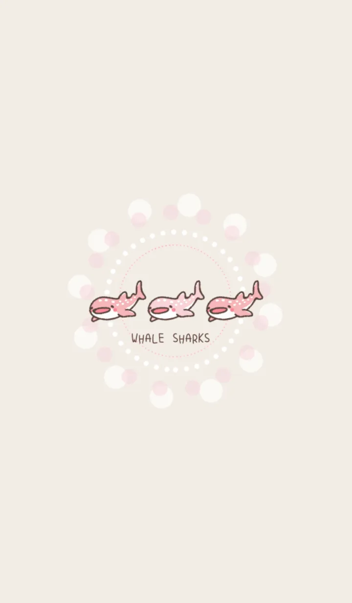 [LINE着せ替え] LOVE WHALE SHARK *pink colorの画像1