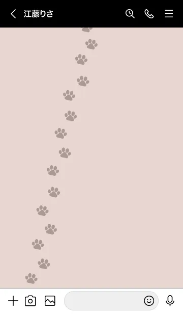 [LINE着せ替え] b99.11_ベージュ 黒/白5-6の画像3