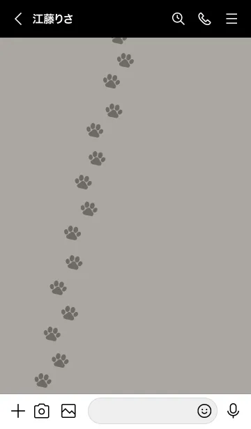 [LINE着せ替え] b99.11_スモーキーアッシュ 黒/白5-6の画像3