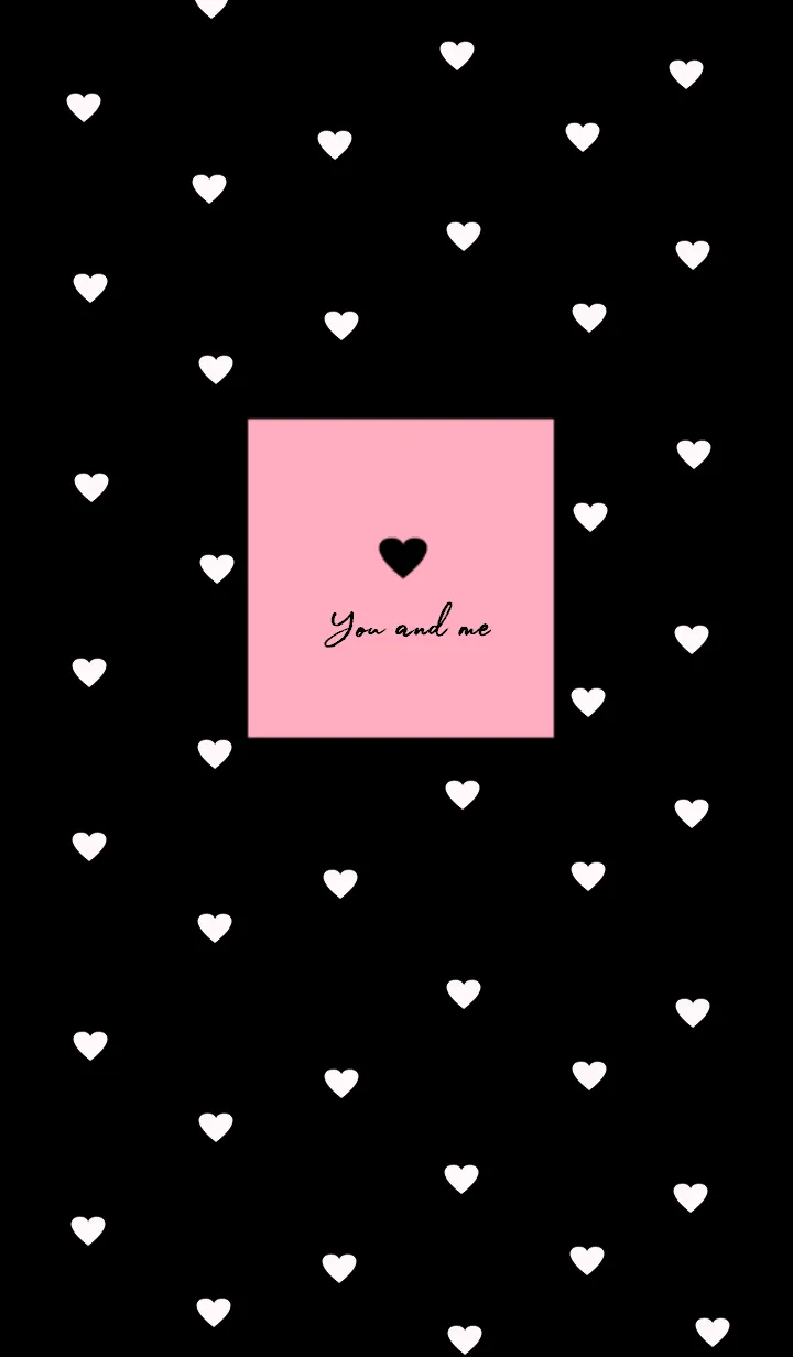 [LINE着せ替え] pattern_heart #pink blackの画像1