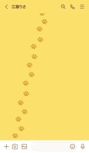 [LINE着せ替え] 699.25_イエロー1-3の画像3