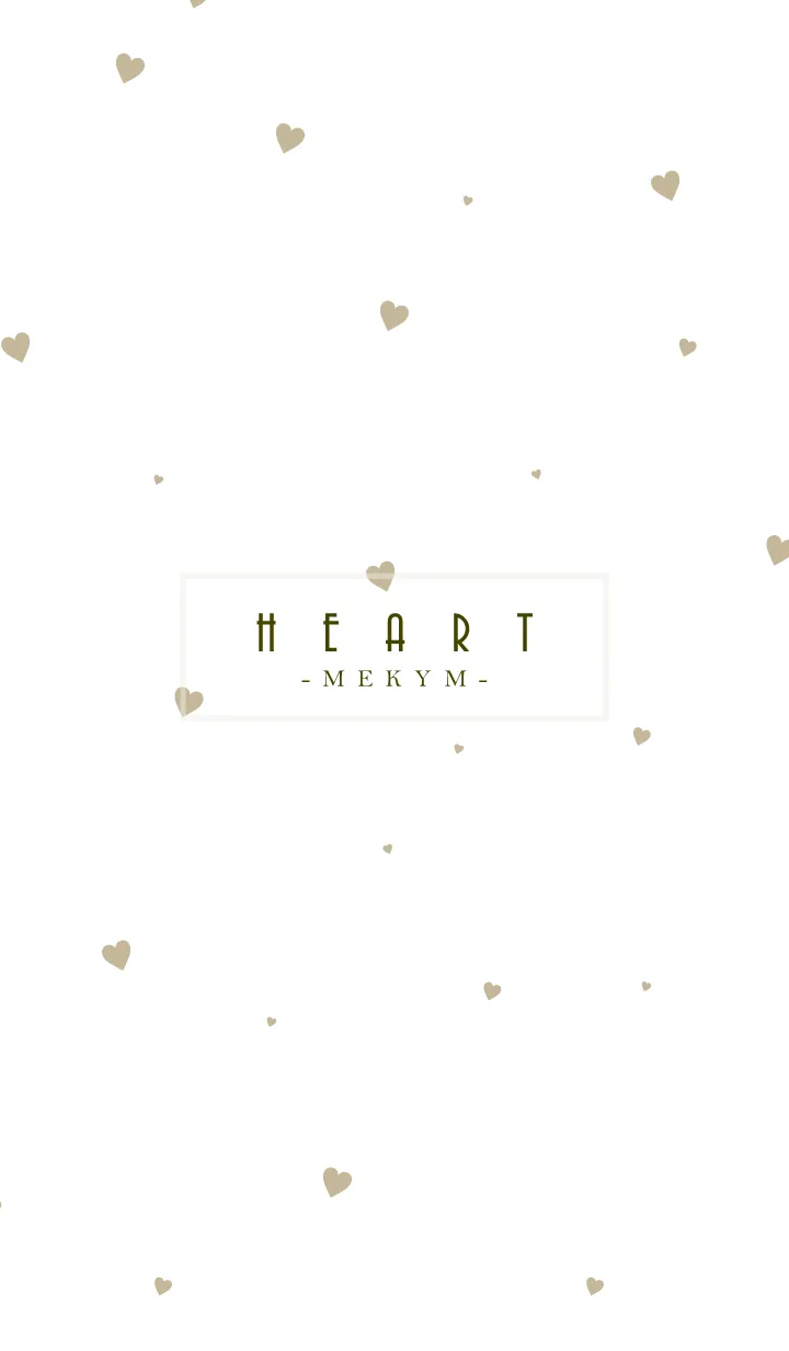 [LINE着せ替え] HEART-Beige.MEKYM 19の画像1